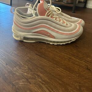 Nike Women's Air Max 97 in Coral and Beige
